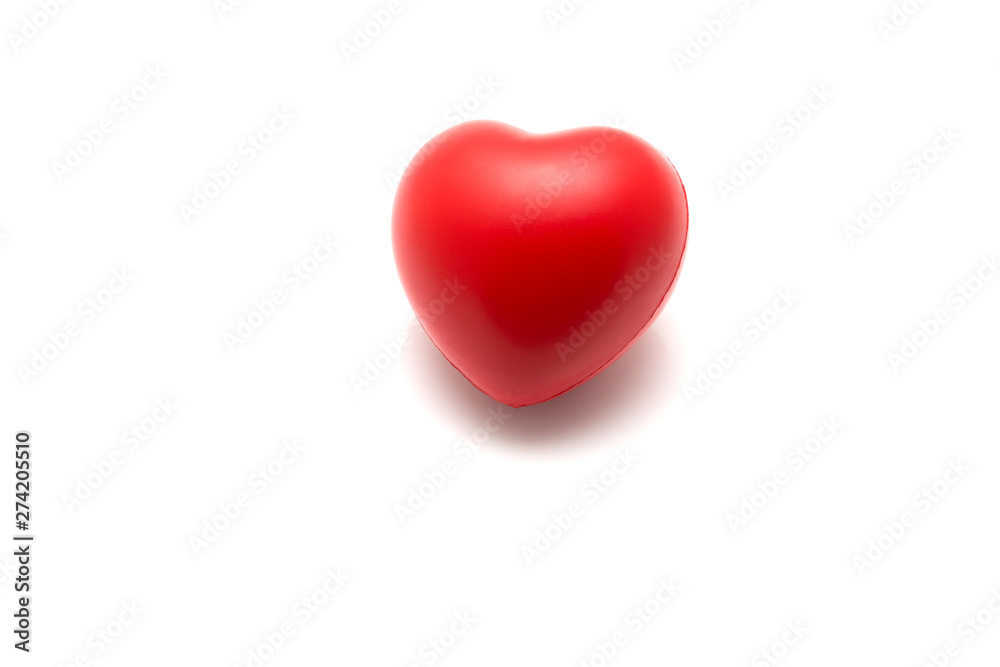 Red heart isolated on white Red heart isolated on white