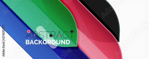 Abstract color lines dynamic background, modern material design style