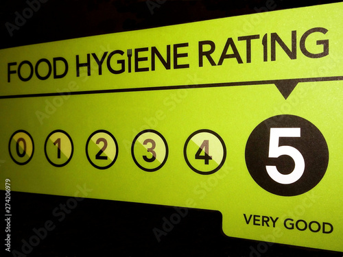 VERY GOOD food hygiene rating from the United Kingdom Food Standards Agency