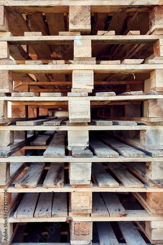 old wooden euro pallets