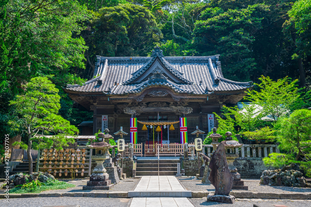 伊豆　白浜神社の拝殿