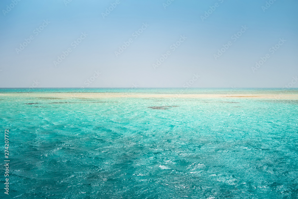 White Island Ras Mohamed National Park Snorkeling Boat Trip water background.