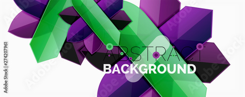 Abstract color lines dynamic background, modern material design style