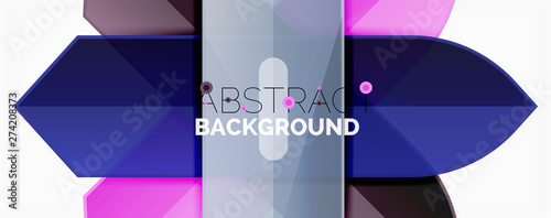 Abstract color lines dynamic background, modern material design style