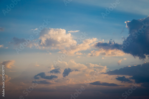 Sky and clouds before sunset