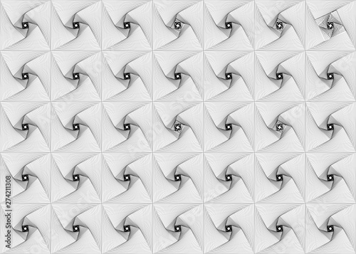 Square line whirl object seamless