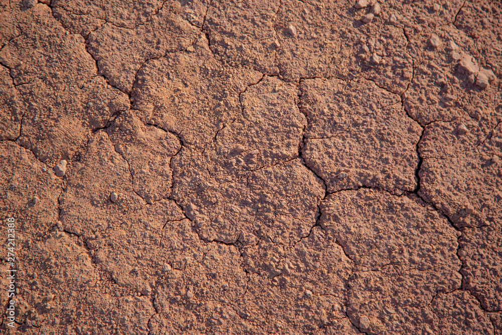 Red soil texture background