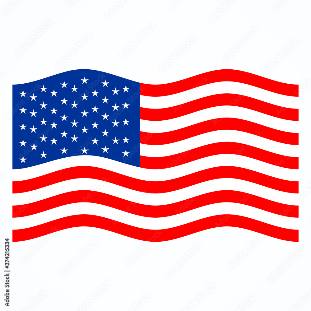 Fototapeta premium American Flag 4th july illustration