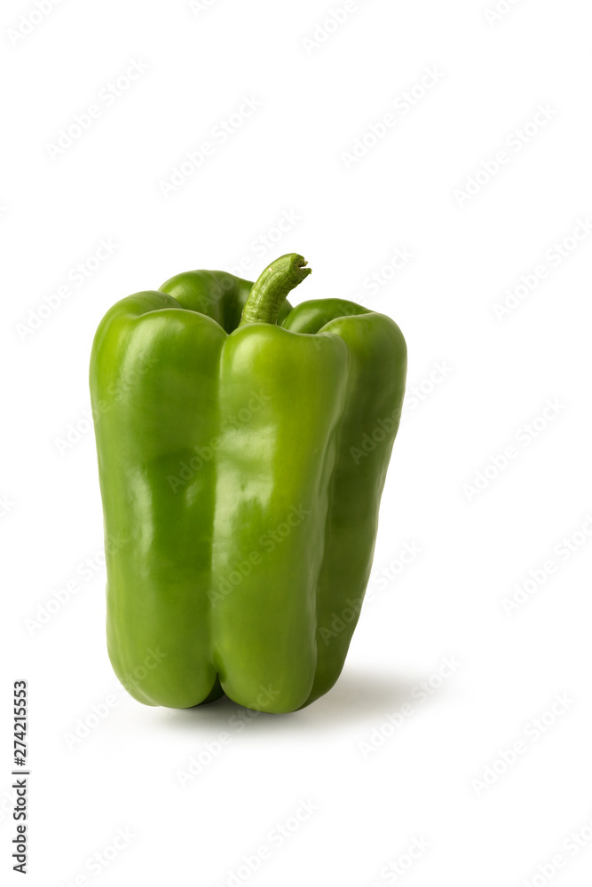 green pepper isolated on white background green pepper isolated on white background