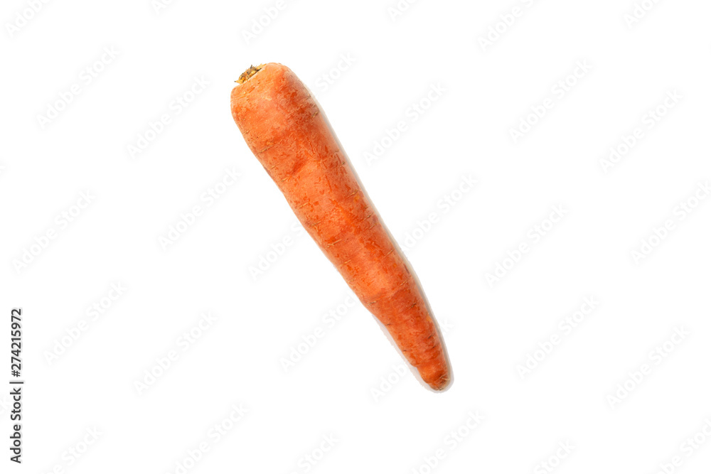 Fresh carrots isolated on white background Fresh carrots isolated on white background