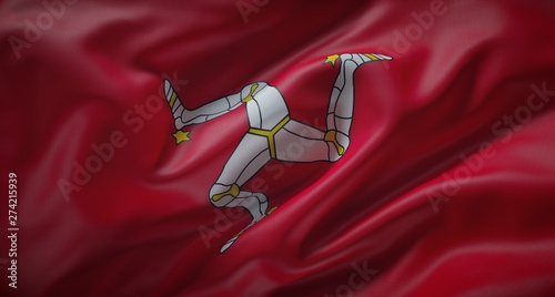 Official Flag of Isle of Man. photo