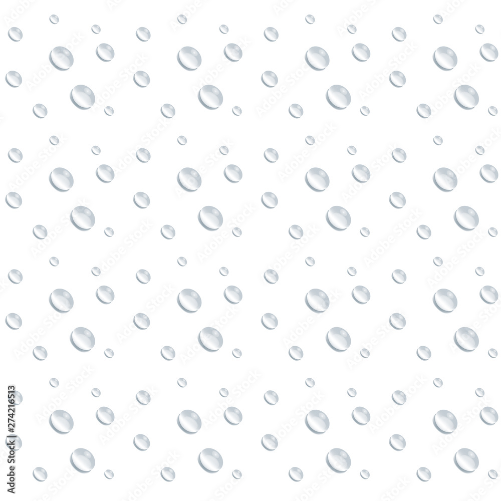 realistic water drop vectors as mirror glass background on white background, element design clean drop splash and rainy crystal vector