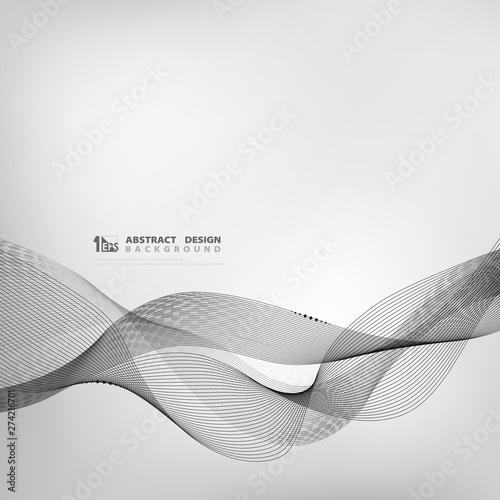 Abstract tech line pattern design geometric gray color background. illustration vector eps10