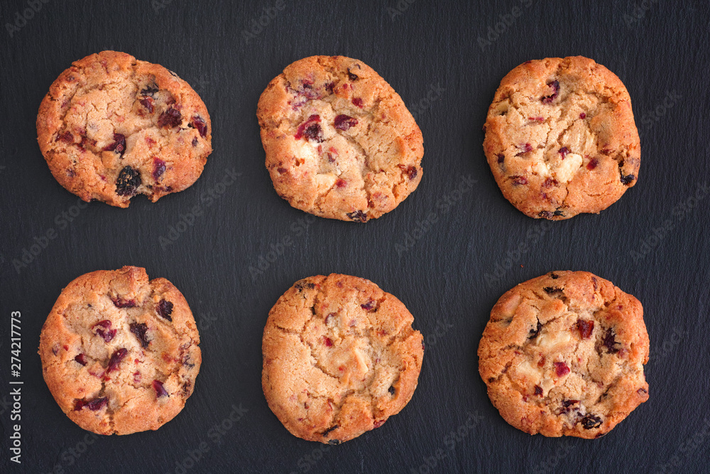 Homemade White Chocolate Chip Cranberry Cookies