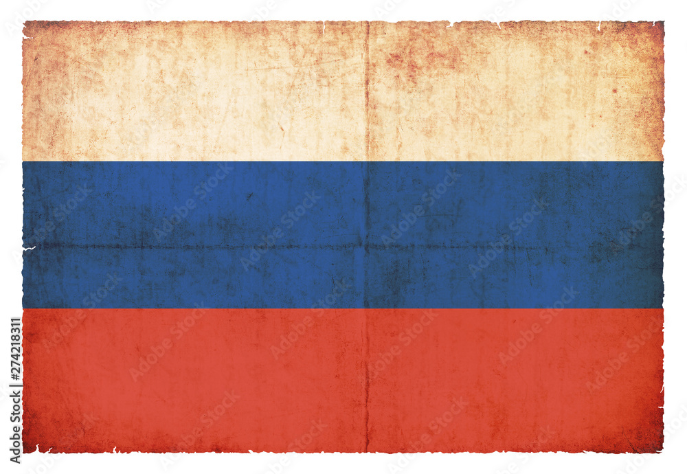 Grunge-Flagge Russland