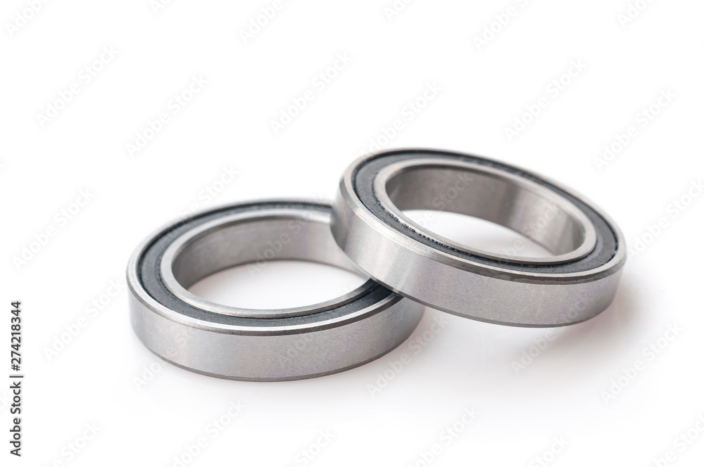bearings over white background bearings over white background