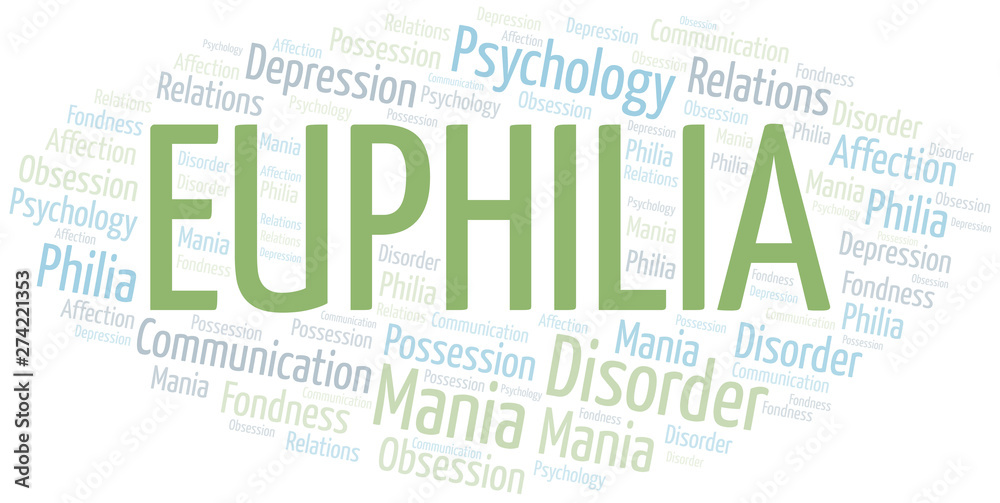 Euphilia word cloud. Type of Philia.