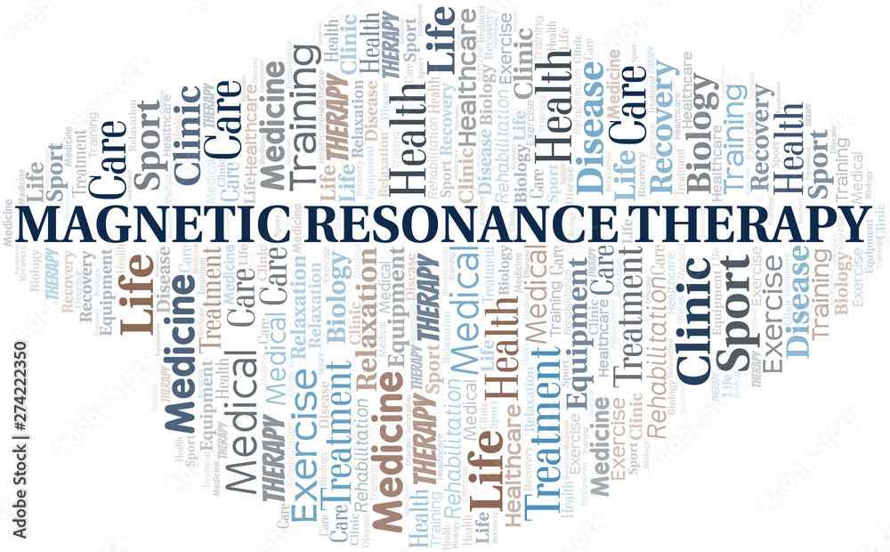 Magnetic Resonance Therapy word cloud. Wordcloud made with text only.