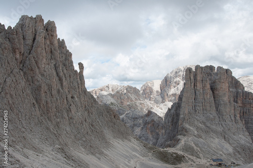 mountains and clouds