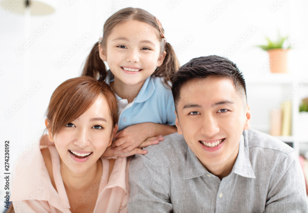 Happy family and child having fun together Happy family and child having fun together