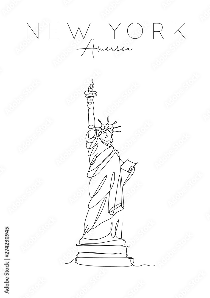 Poster new york statue of liberty
