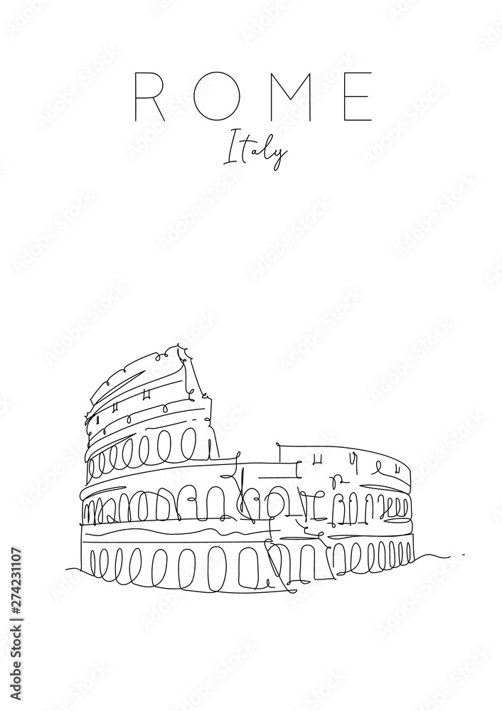 Poster Rome Colosseum