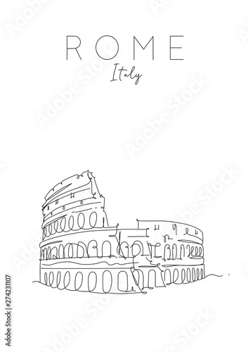 Poster Rome Colosseum
