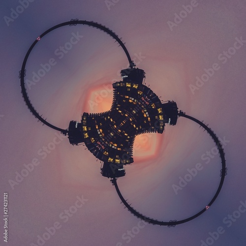 Abstract Image with colorful graphical elements design