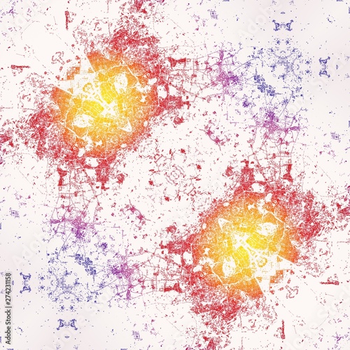 Abstract Image with colorful graphical elements design