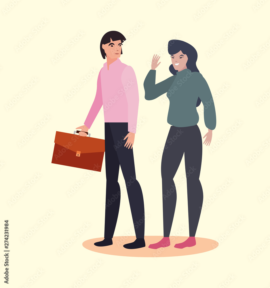 man and woman together characters man and woman together characters
