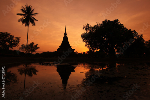 ASIA THAILAND SUKHOTHAI TEMPLE STUPA