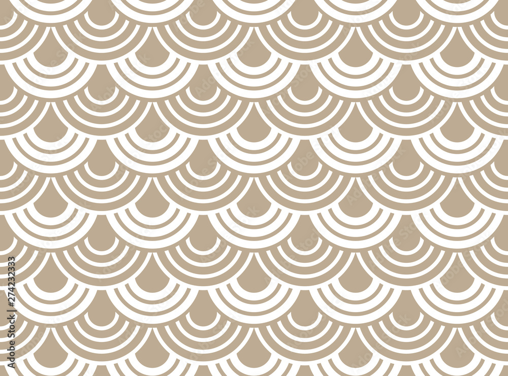 The geometric pattern with wavy lines. Seamless vector background. White and beige texture. Simple lattice graphic design The geometric pattern with wavy lines. Seamless vector background. White and beige texture. Simple lattice graphic design
