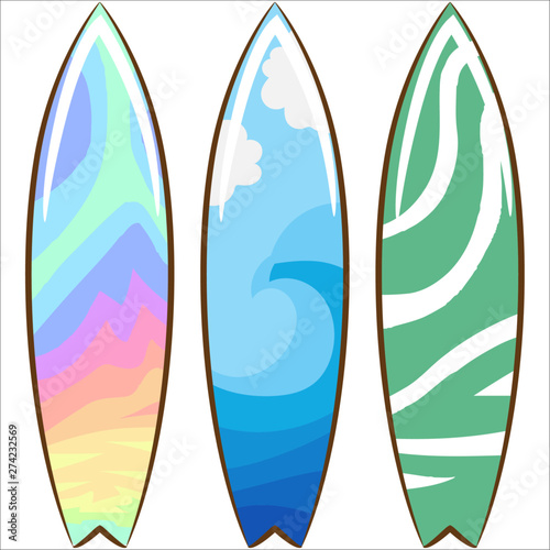 surfboard vector graphic design