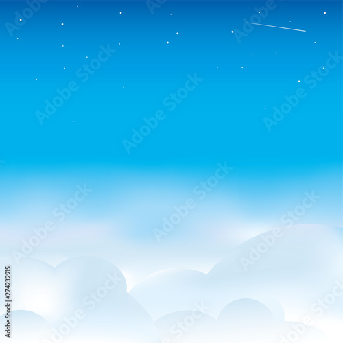 Cloudscape background. Open...
