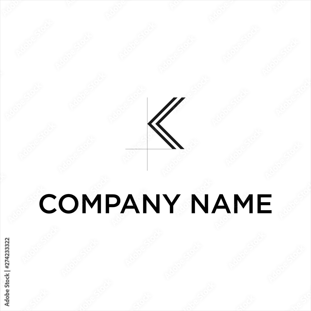 letter k construction simple logo letter k construction simple logo