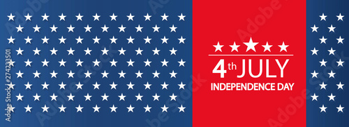Modern vector illustration of USA Independence Day..Celebration of Fourth of July in United States of America..Background for greeting cards, banners, posters