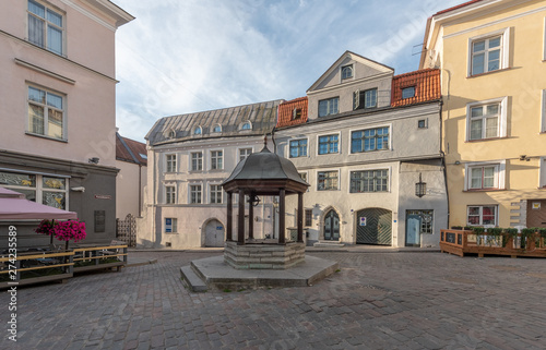 street in old town tallinn estonia