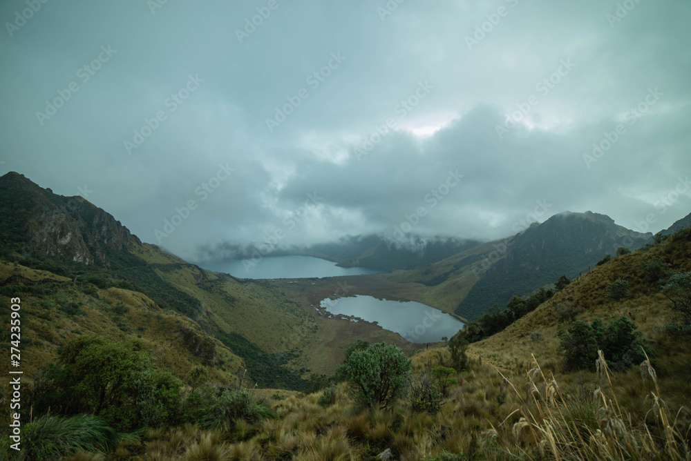 Lake of Mojanda in Equator
