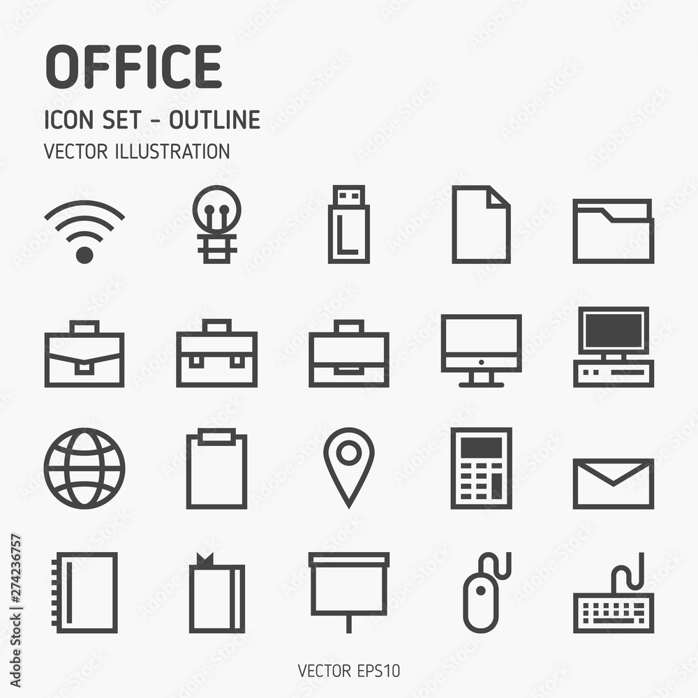 Office icon set. Business and office icons. Pixel perfect icon set. Office icon set. Business and office icons. Pixel perfect icon set.