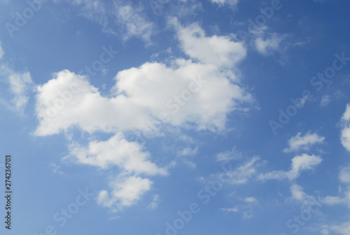 blue sky with clouds