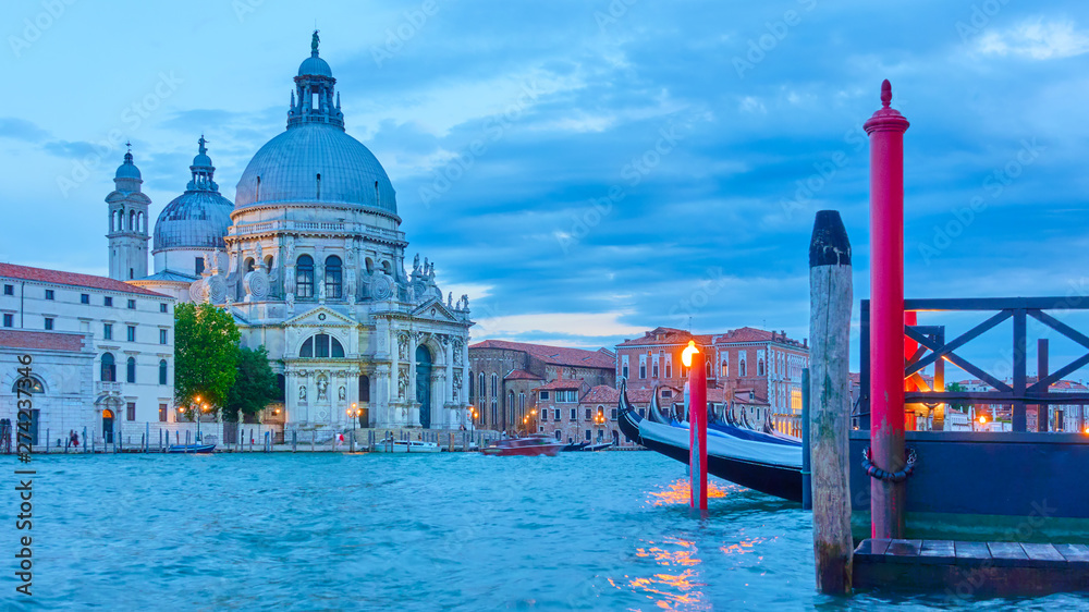 Grand Canal in Venice at twilight