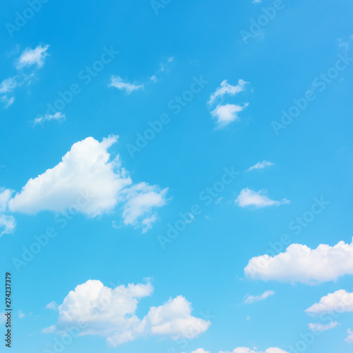Blue sky with light white clouds