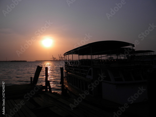 Sunset at marine Drive Cochin, Kerala