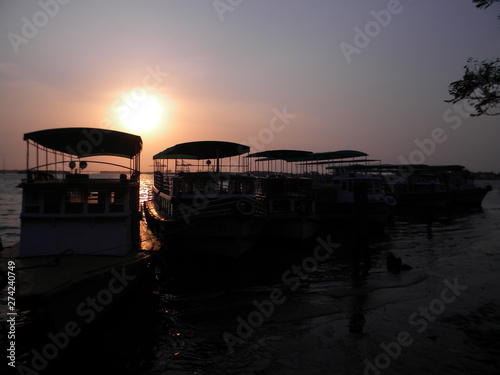 Sunset at marine Drive Cochin, Kerala