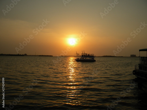 Sunset at marine Drive Cochin, Kerala