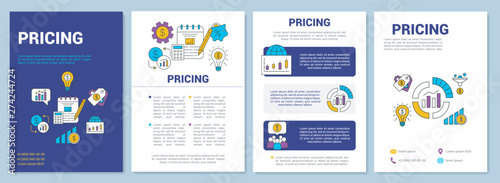 Pricing brochure template layout