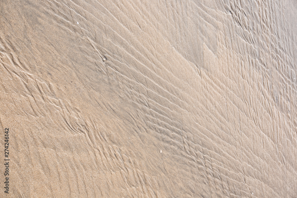 Fototapeta premium drawings and footprints in the sand