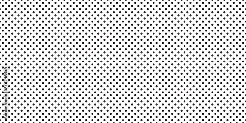 Vector seamless pattern with black dots on a white background