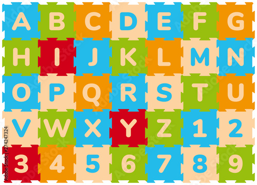 Foam Baby Kids Play Mat Alphabet And Numbers Puzzle