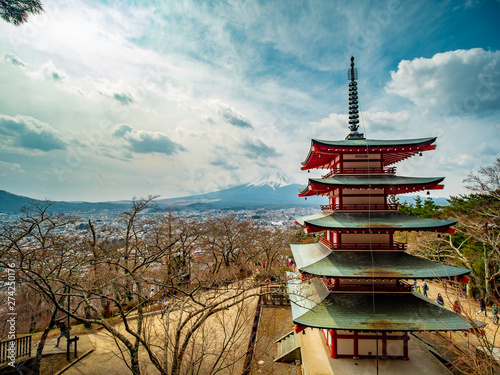 Chureito pagoda in Askura Sengen Shrine  